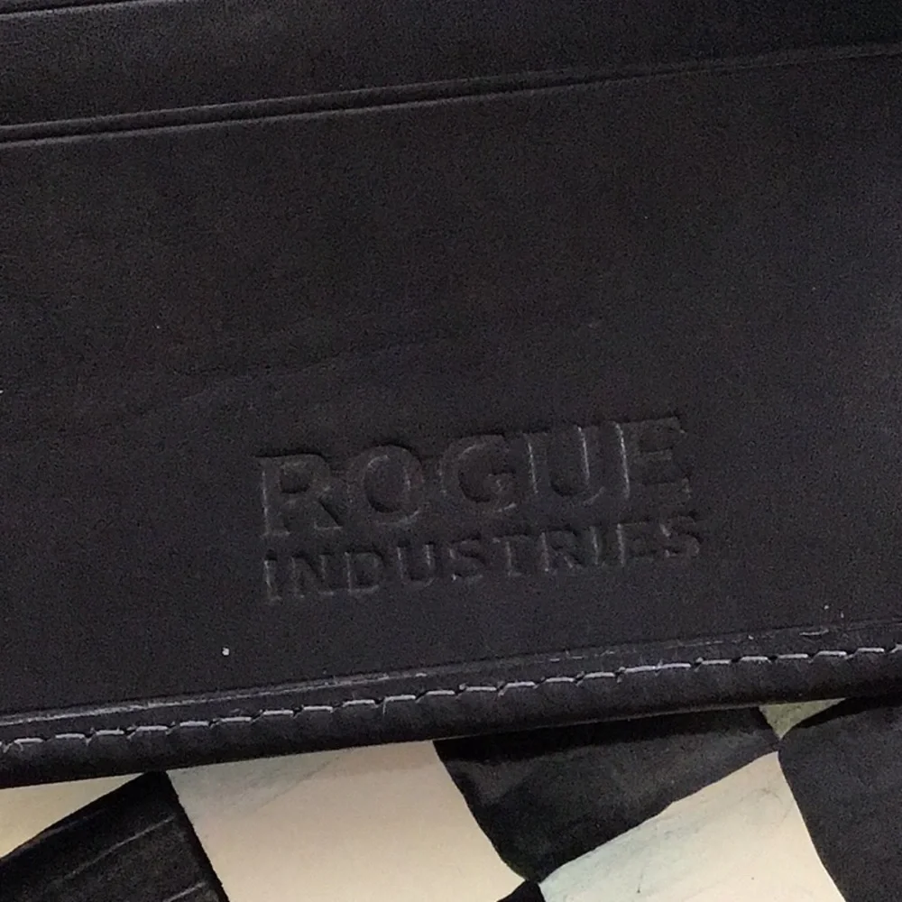 ROUGE NEW Black Leather Money Clip Wallet